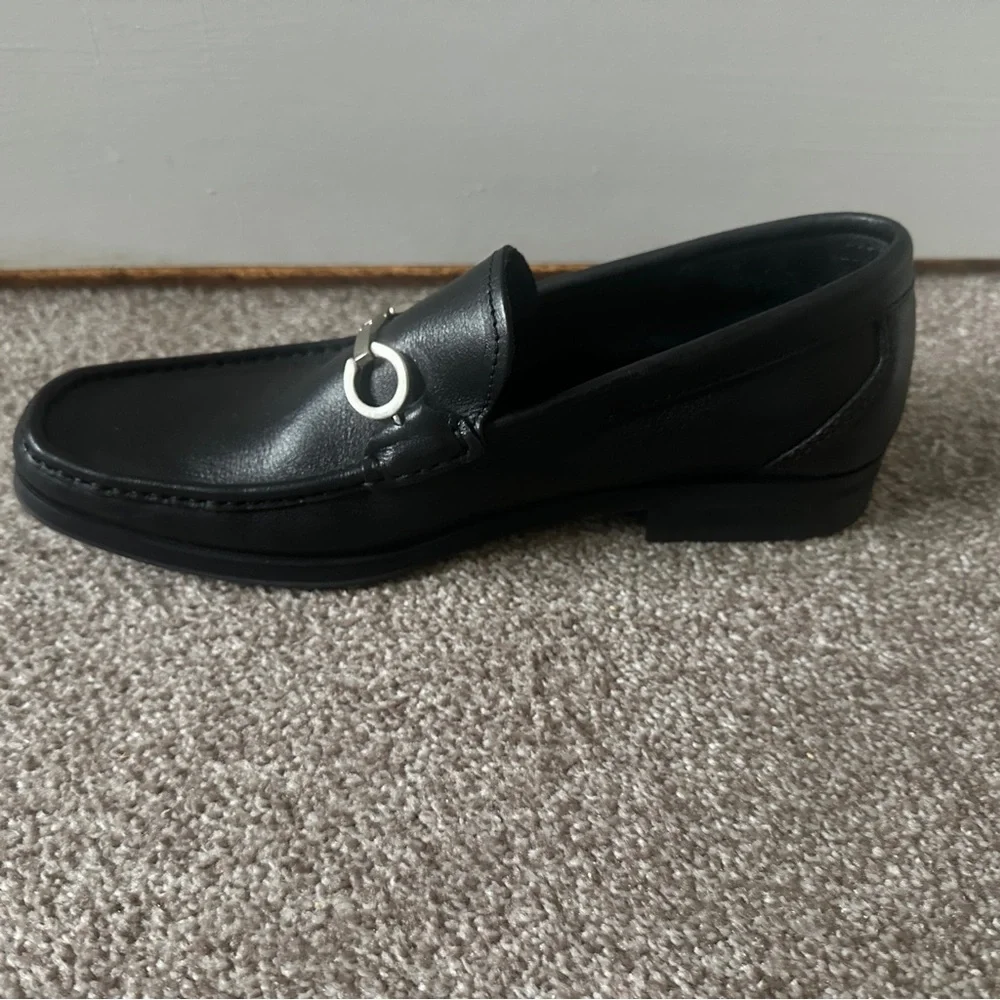 Sandro Moscoloni Sandrino Cordoba Black Leather Loafer Shoes Men’s Size 9.5 D